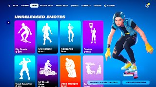 EVERY LeakedUnreleased Emote in Fortnite [upl. by Zachery]