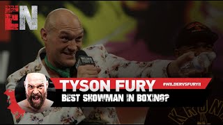 Tyson Fury Sings In the Ring I Watch Tyson Fury Serenade The Crowd I Wilder Vs Fury 2 [upl. by Elleirb]