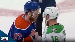 Oilers And Stars Exchange Handshakes After SixGame Series [upl. by Lehcim606]