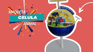 Como hacer una MAQUETA CÉLULA ANIMAL fácil paso a paso [upl. by Haletta]