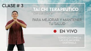 TAI CHI TERAPEUTICO para mejorar y mantener tu salud  CLASE  3  🤗 [upl. by Ataner595]