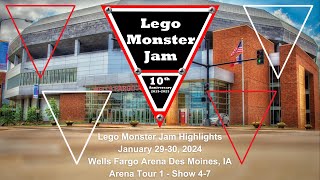 Lego Monster Jam Des Moines IA Highlights [upl. by Byron]