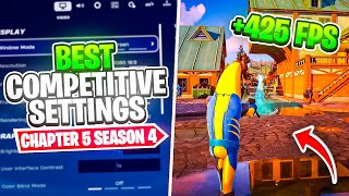 The BEST Competitive Settings in Fortnite Season 4 ✅ Huge FPS Boost amp More [upl. by Sral]