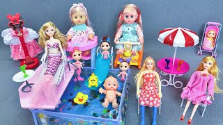 12 Min Satisfying with Unboxing Doll Swimming Pool PlaysetBaby Trojan Horse Toy ASMR  Review Toys [upl. by Rolyab986]