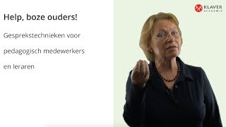 Help boze ouders  Stappenplan voor lastige gesprekken  Klaver Academie [upl. by Riess]