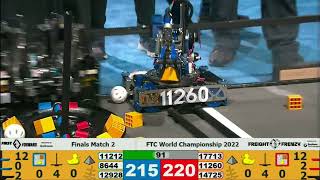 Finals Match 2  FTC World Championship 2022 in Houston  FTC Freight Frenzy [upl. by Jeffie223]