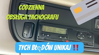 Obsługa tachografu w ciężarówce Unikaj tych błędów‼️ [upl. by Aelaza]