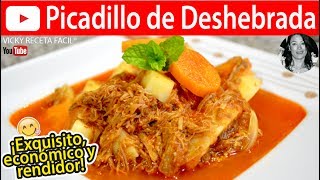 PICADILLO DE DESHEBRADA  Vicky Receta Facil [upl. by Keisling]