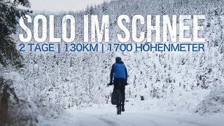 SaaleRadweg im Winter  FahrradAbenteuer im Schnee  Bikepacking Radtour [upl. by Rosenthal]