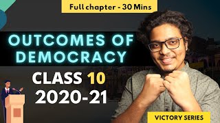 Outcomes of Democracy Class 10 One Shot  Victory Series  Preboards Preparation  Social Science [upl. by Kensell227]