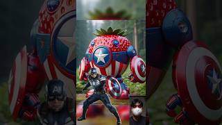 Superheroes but Robot Strawberry💥 Marvel amp DCAll Characters marvel avengers shorts [upl. by Sillad]