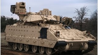 Raytheon  BattleGuard® Remote Weapon Station Mounted On M2A3 Bradley IFV 720p [upl. by Hteb]