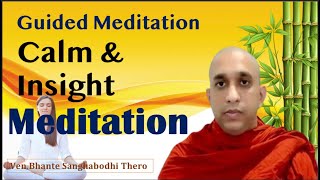 The Practice of Calm amp Insight Meditation 🧘‍♀️  Buddhas Teaching  Guided Meditation [upl. by Neron]