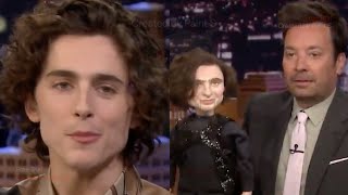 Timothee Chalamet Wants To Destroy Fallons Puppet [upl. by Zosima170]