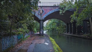 A Rainy London Walk along Regent’s Canal  Paddington to King’s Cross [upl. by Laeno303]