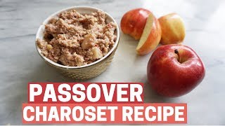 EASY CHAROSET RECIPE How to Make Charoset for Passover [upl. by Mohr]