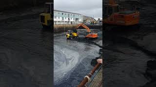 Dredging Portreath Harbour [upl. by Ayhdnas]