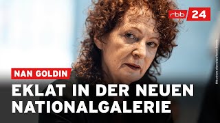 Neue Nationalgalerie Nan Goldin kritisiert Deutschland in Rede über GazaKrieg [upl. by Siramed61]