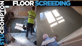 Floor Screeding amp Concrete Base Repair [upl. by Nosnah]