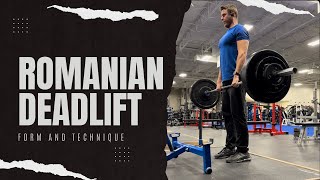 Romanian Deadlift Form  Improving One Day At A Time [upl. by Kamaria]