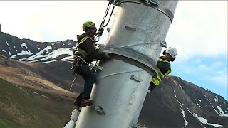 Lhéliportage spectaculaire du téléphérique Loudenvielle  Peyragudes dans les HautesPyrénées [upl. by Alian]