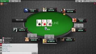 1249972 Poker Bad Beat Jackpot hit on BetOnline Poker [upl. by Terrilyn]