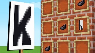 MINECRAFT BANNER LETTER TUTORIAL Pocket Edition  Java [upl. by Htebzile785]