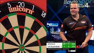 Simon Whitlock walks way off the oche vs Dirk van Duivenbode [upl. by Noraa]