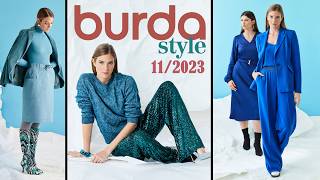 Burda 112023 Burda Magazine June wonderful collections Burda 11 2023 with technical drawings [upl. by Yendic]