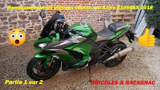 😱😱😱 Changement Kit Pignons  Chaine sur Kawasaki Z1000SX  Cruise control Partie 12😱😱😱 [upl. by Masterson497]