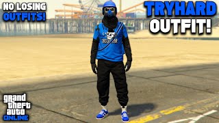 GTA 5 ONLINE NEW BLACK JOGGERS RIPPED SHIRT GLITCH TRYHARD MODDED OUTFIT 169 NO TRANSFER GLITCH [upl. by Straub]