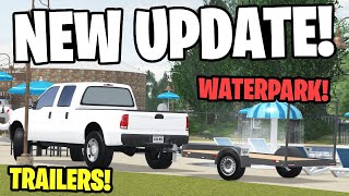 THE NEW GREENVILLE UPDATE IS HERE TRAILERSWATERPARK  Roblox Greenville [upl. by Anewor669]