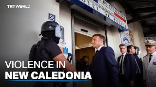 Macron travels to New Caledonia amid ongoing protests [upl. by Nosnhoj]