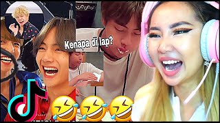 I LOVE THESE 😂 BTS FUNNY TIKTOK COMPILATION 🤣  REACTIONREVIEW [upl. by Llewsor]