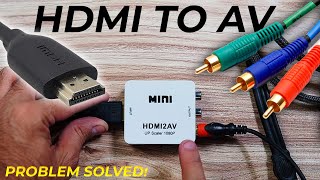 HDMI TO AV CONVERTER for NTSC and PAL  HDMI to analog convert  Best hdmi to av converter cctv [upl. by Ytissac]