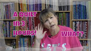 Make a Quick Quilt in 3 Hours using 9 Fat Quarters [upl. by Akehsay765]