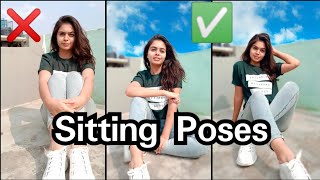 Sitting Poses  Poses For Girls  Poses In Jeans amp Top  Santoshi Megharaj [upl. by Jeremie]