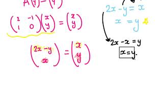 Invariant Points  AS Further Maths [upl. by Murtha]