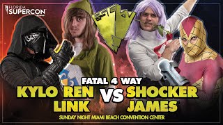 FSCW Sunday at Supercon James Vs Link Vs Kylo Ren Vs Shocker FULL MATCH [upl. by Martreb]