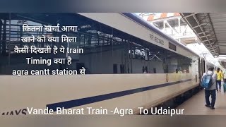 Vande Bharat Express Train from Agra to Udaipur सम्पूर्ण जानकारी [upl. by Truk]