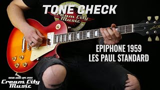 TONE CHECK Epiphone 1959 Les Paul Standard Demo [upl. by Krysta]