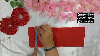 scrunchies kaise banaye  how to make scrunchies  scrunchies Diy youtube [upl. by Phillips902]