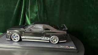 Ignition Model IG 118 Nissan Skyline GTR BNR34 Black IG3228 [upl. by Syned]