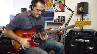 Hartke LH1000 and Fender Jazz Bass slap groove [upl. by Llirrehs943]