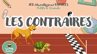 LES CONTRAIRES 💙 Jeu éducatif Quiz pour Enfants 🎲 Maternelle 35 ans [upl. by Enyaj]