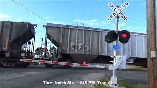 Railroad Crossings of the CSX Dothan Subdivision Part 2 [upl. by Otxis628]