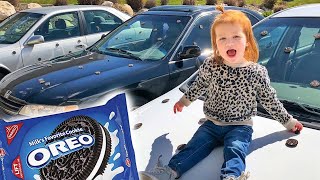 OREO PRANK Adley and Mom Trick the SpaceStation Boys with toothpaste inside of their cookies [upl. by Thomasina]