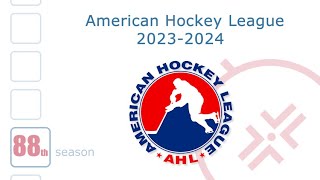 AHL 202324  Schedule Scores Standings [upl. by Suirtemid]