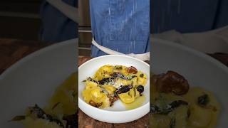 White Corn Cappellacci 🌽 Homemade pasta cooking recipe pasta dinnerideas [upl. by Yddur660]