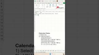 Calendar Template In Excel  PART 1  Excel Tips and Tricks [upl. by Merl]